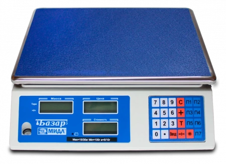 Весы торговые электронные МТ-30-МЖА-Базар-2У купить по низкой цене | МАКСПРОФИТ